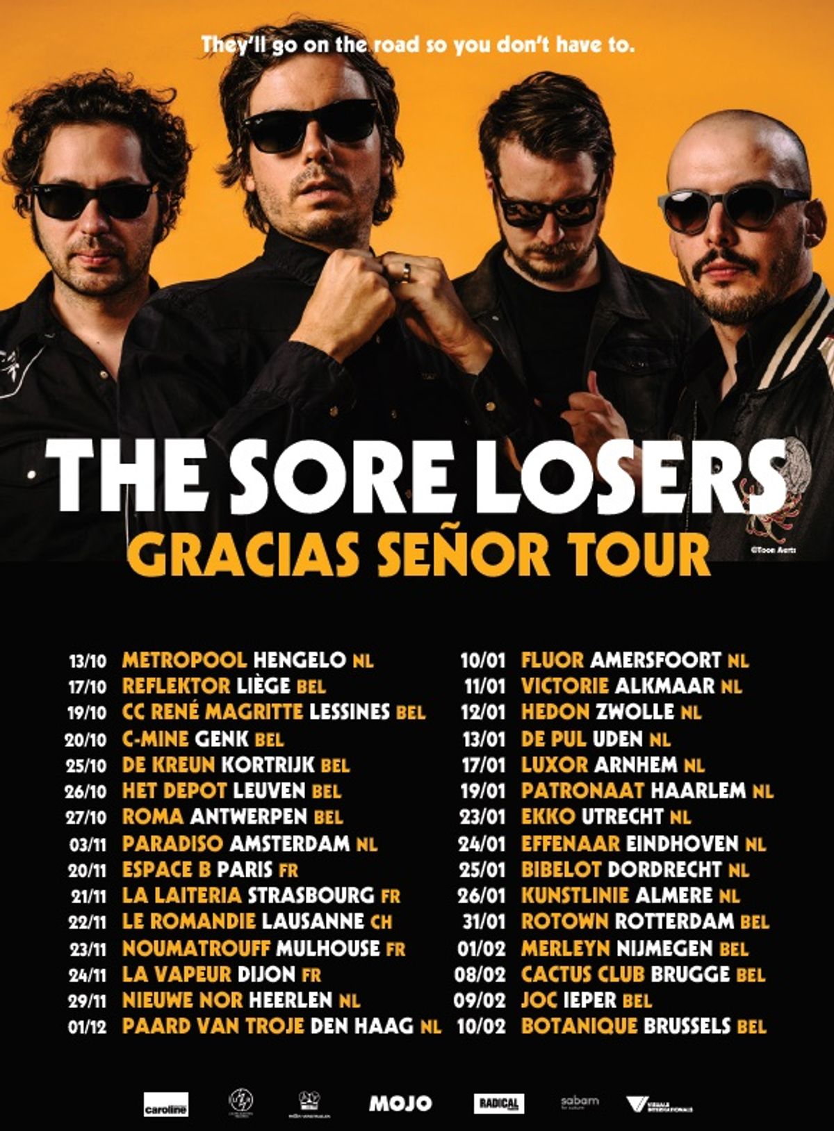 Nieuwe plaat en tournee voor The Sore Losers