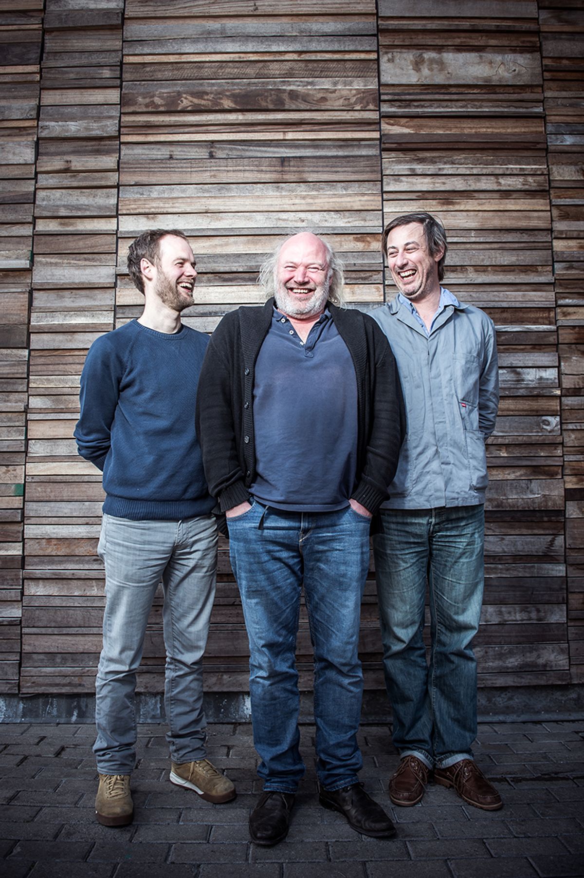 Wannes Cappelle, broeder Dieleman en Frans Grapperhaus maken een plaat