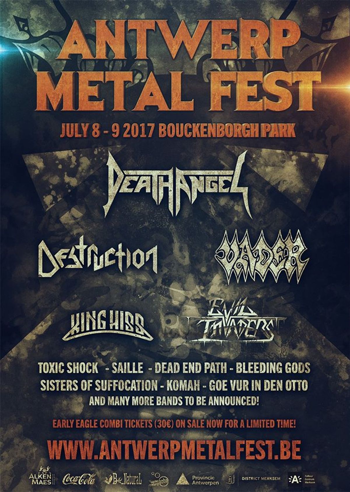 Eerste namen Antwerp Metal Fest 2017