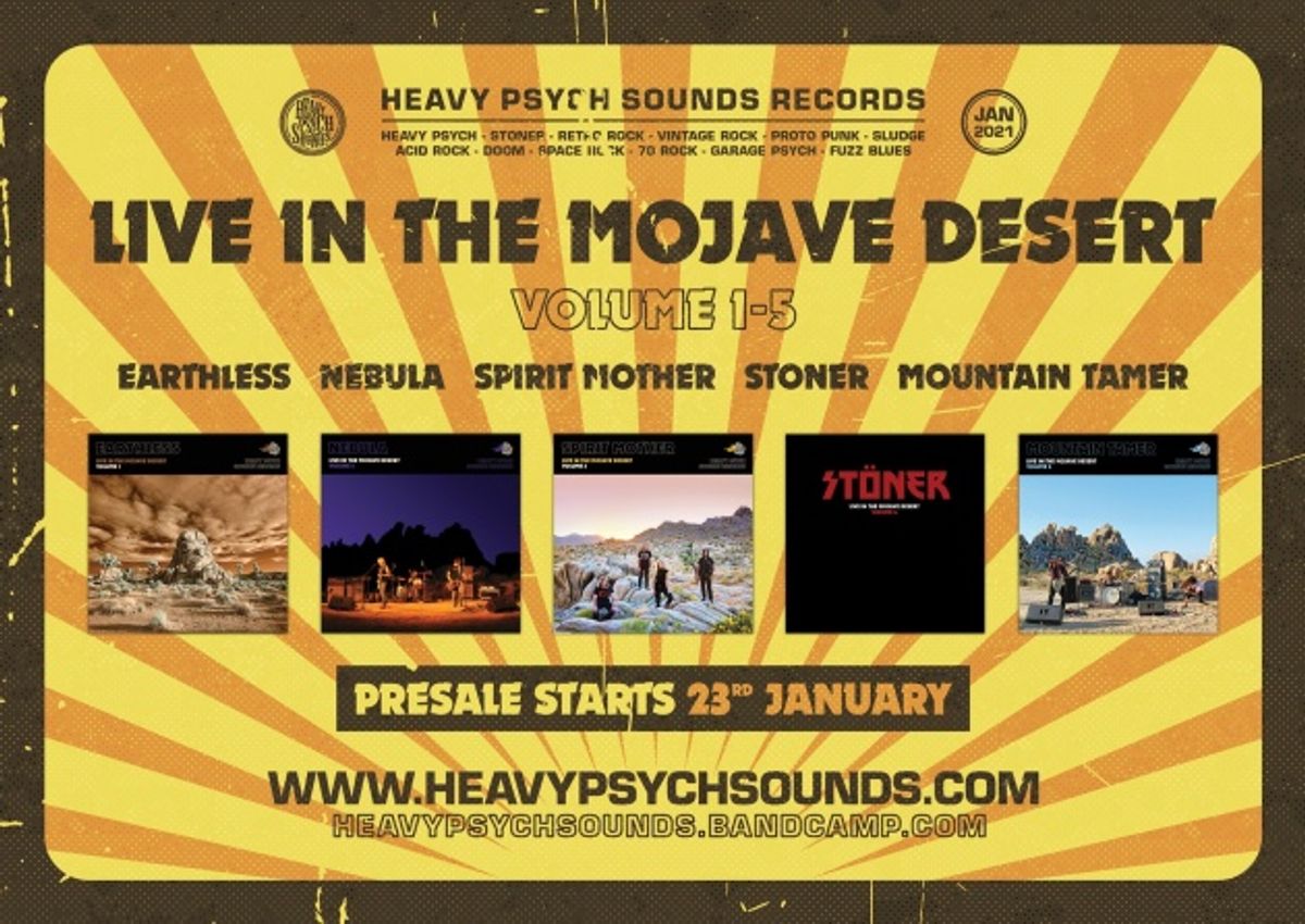 Heavy Psych Sounds start reeks live platen met Earthless, Nebula en meer