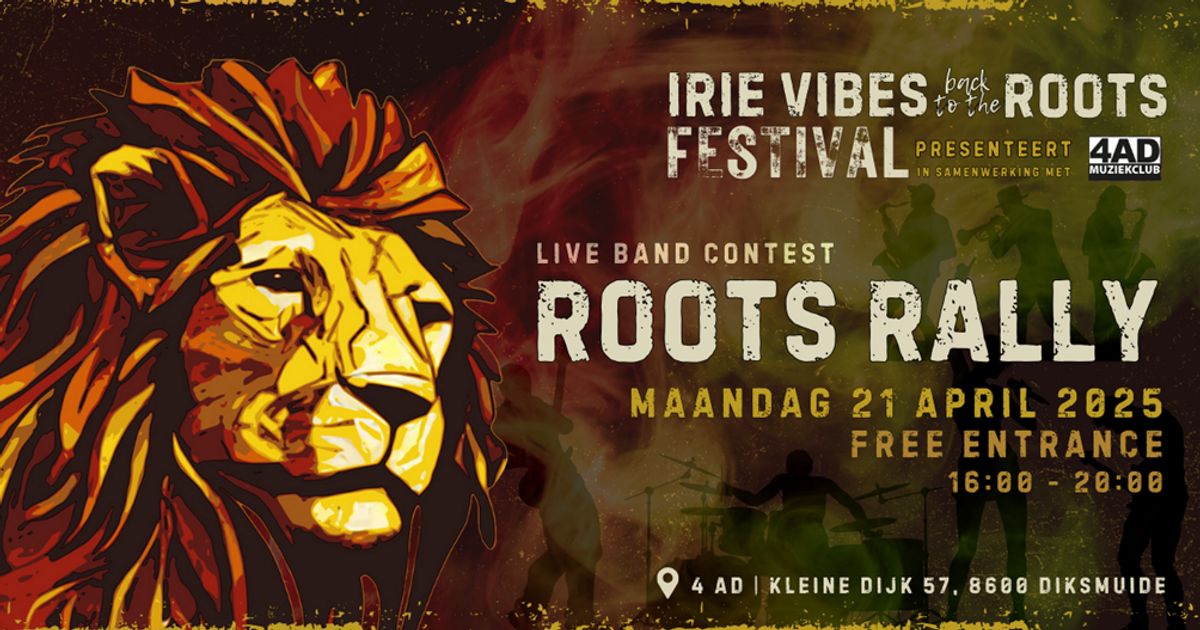 Irie Vibes Roots Festival en 4AD zoeken talent