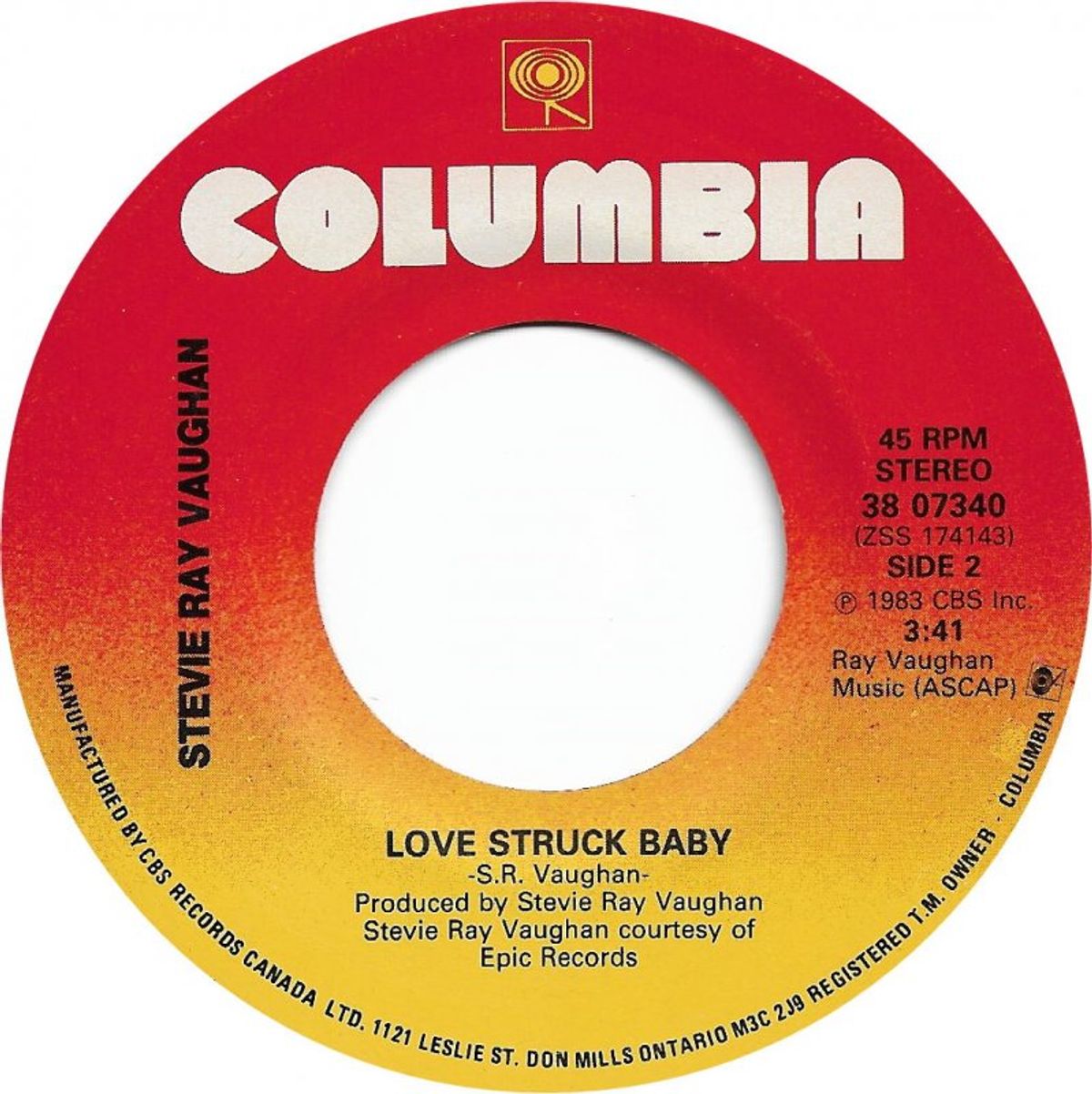 #Vaughanblues - Stevie Ray Vaughan - Love Struck Baby (1983)
