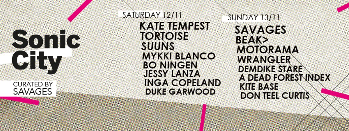 Line-up Sonic City compleet