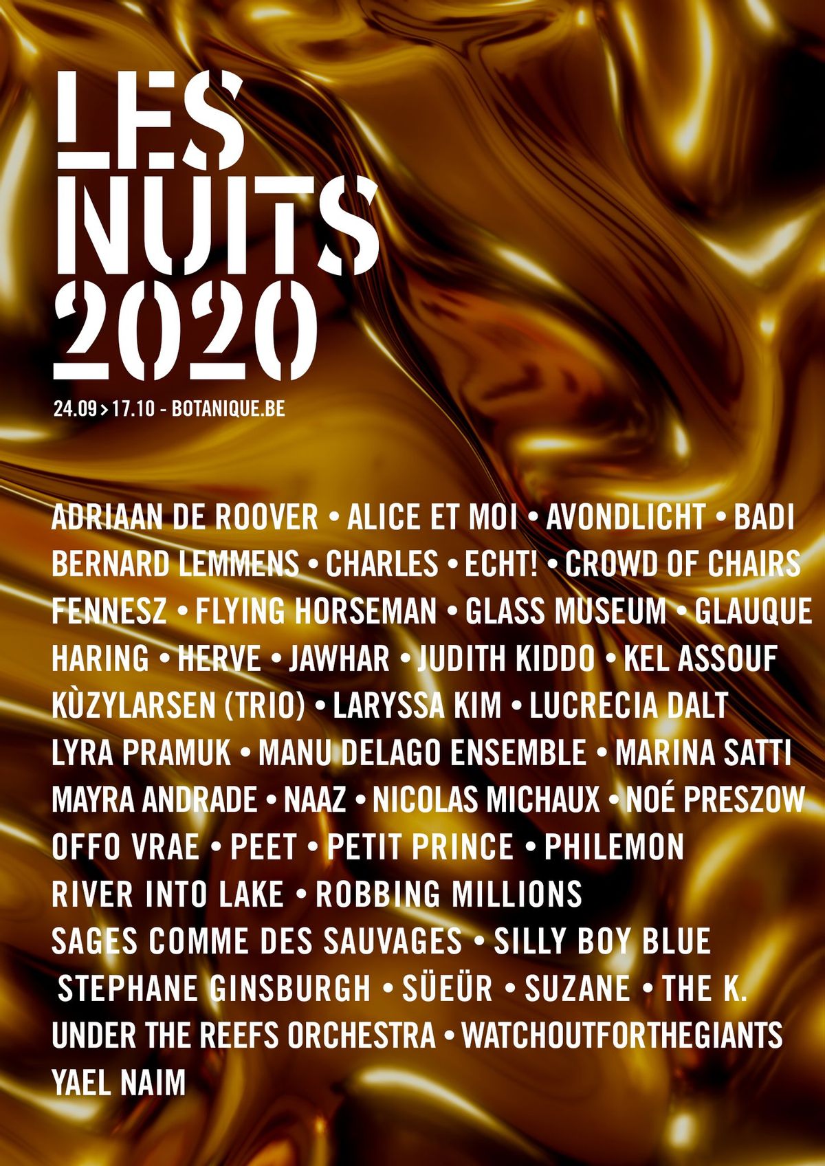 Les Nuits zullen korter duren en Belgisch kleuren