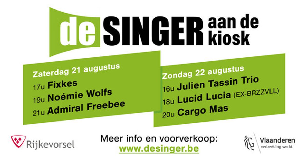 De Singer houdt festival Aan De Kiosk