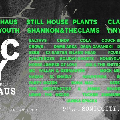 Line-up Sonic City is compleet