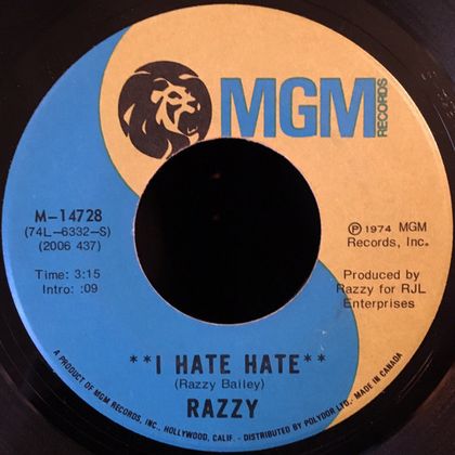 #VivAlbertineKiest - Razzy - I Hate Hate (1974)